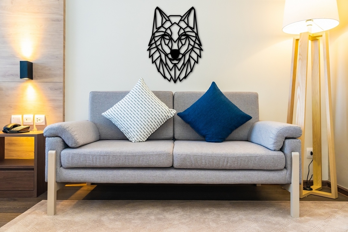 Wolf Wall Hanging CNC File Free - Dezin