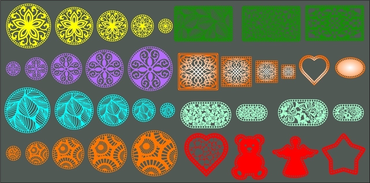 CNC LASER CUTTING CDR DXF FILE FREE - Dezin