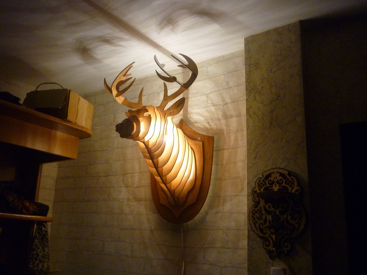 Deer lamp dxf file free - Dezin