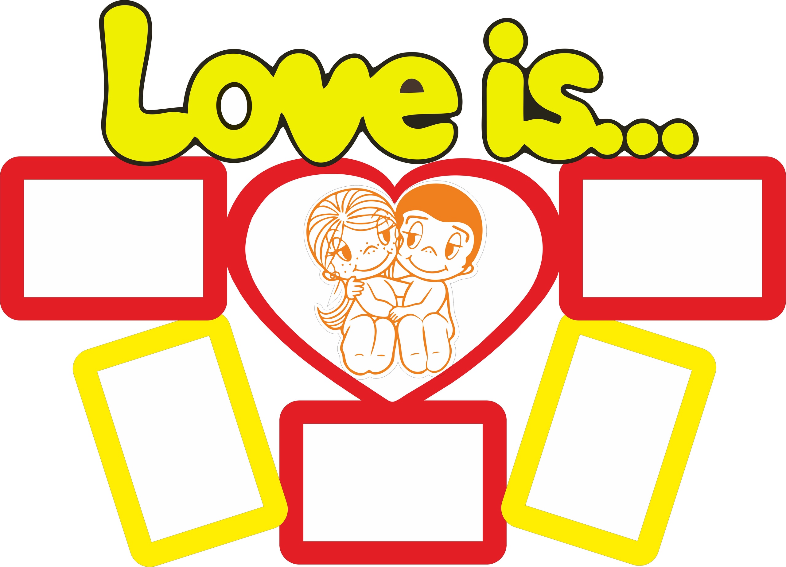 Love is Photo Frame Layout - Dezin