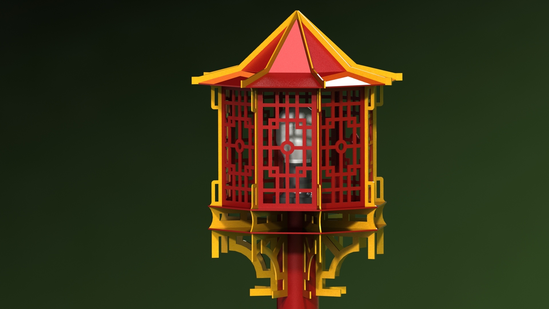 Garden lantern 2 SLDPRT Format - Dezin