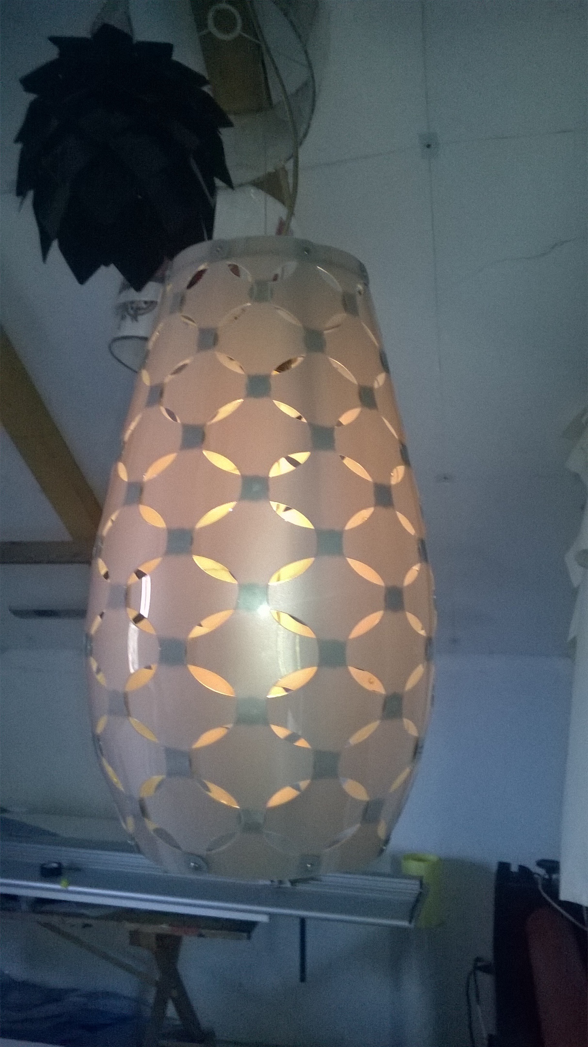 Pendant lamp 1mm material hips fi 3mm concealed connection - Dezin