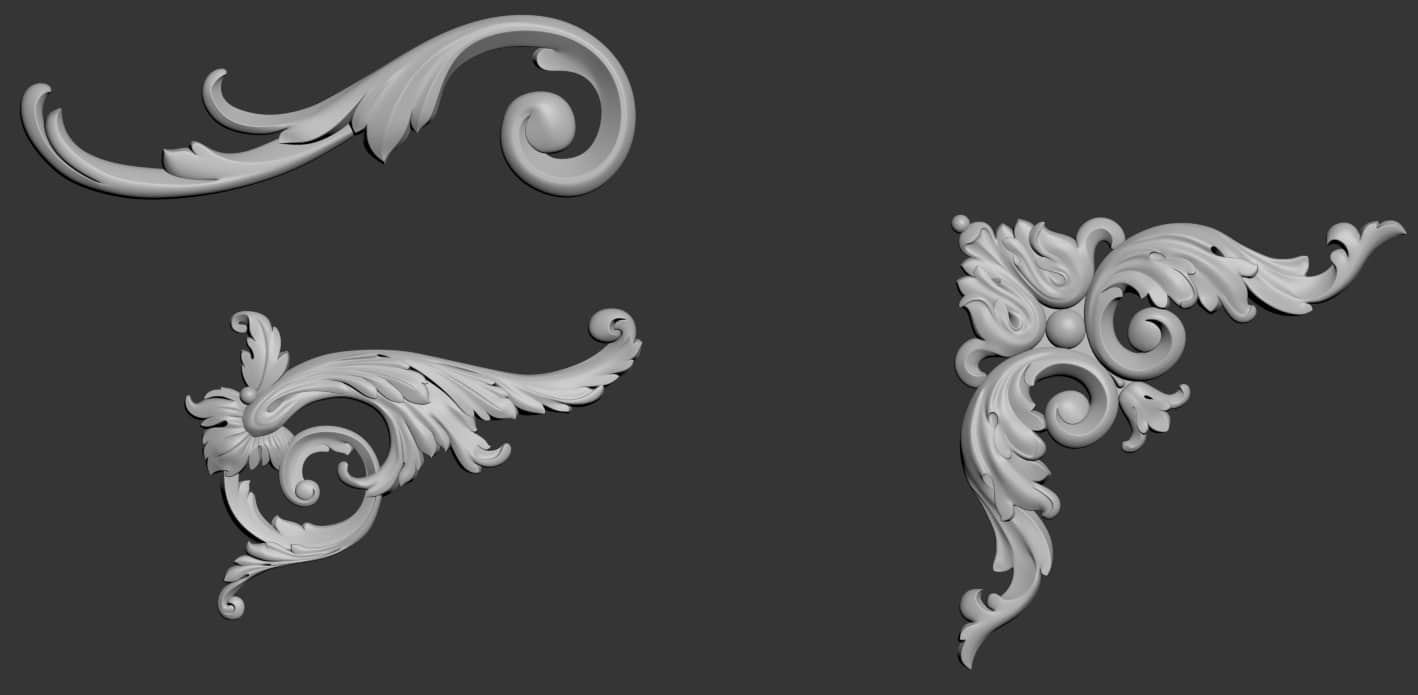 Decor 3D STL Model for CNC Router, Relief Woodworking, CNC Wood Carving Design - Dezin