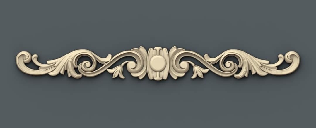 Decor Design 3D STL Model for CNC Router, Relief Woodworking, CNC Wood Carving Design - Dezin