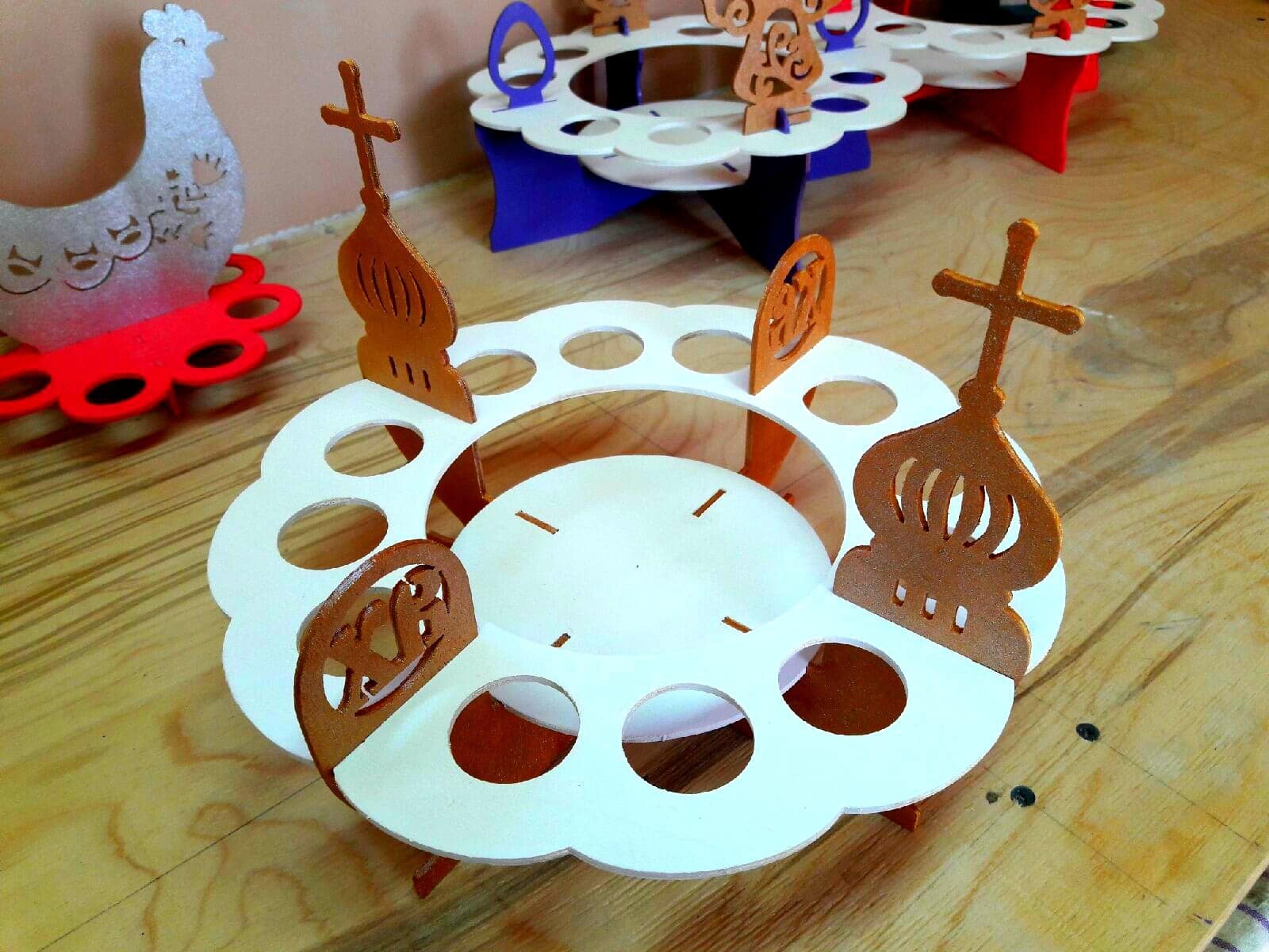 Easter Egg Stand, Laser Cut Template - Dezin