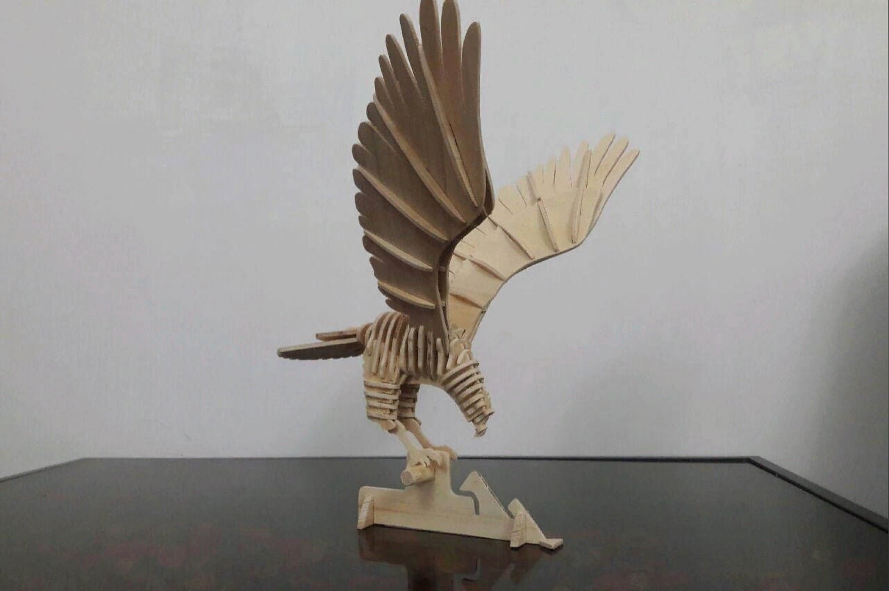 Hawk 3D, Laser Cut Template - Dezin
