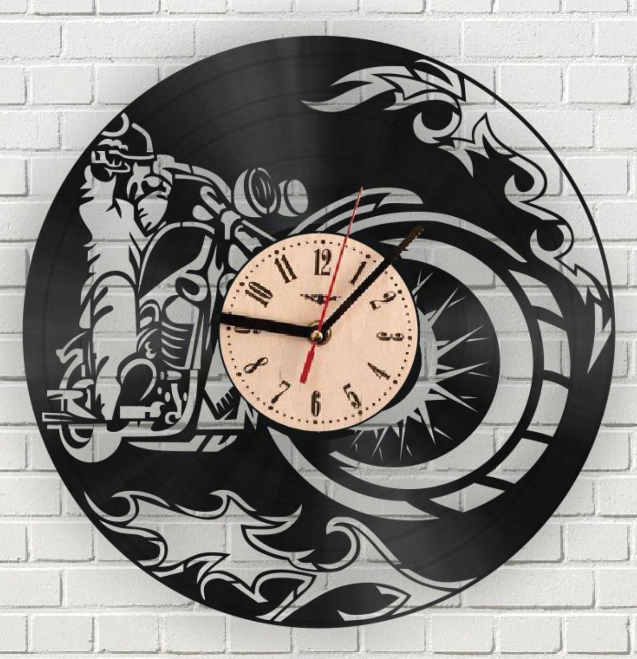 Laser Cut Biker Watch Layout CDR File - Dezin