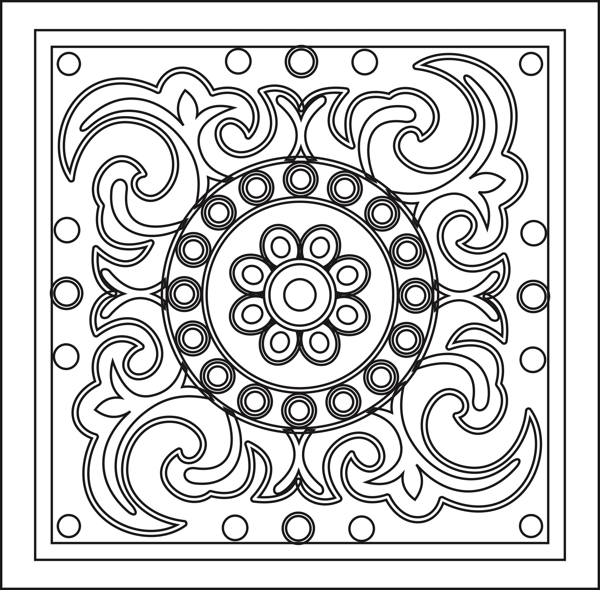 Laser Cut Pattern of Square Panel 10 CDR File Free Vector - Dezin