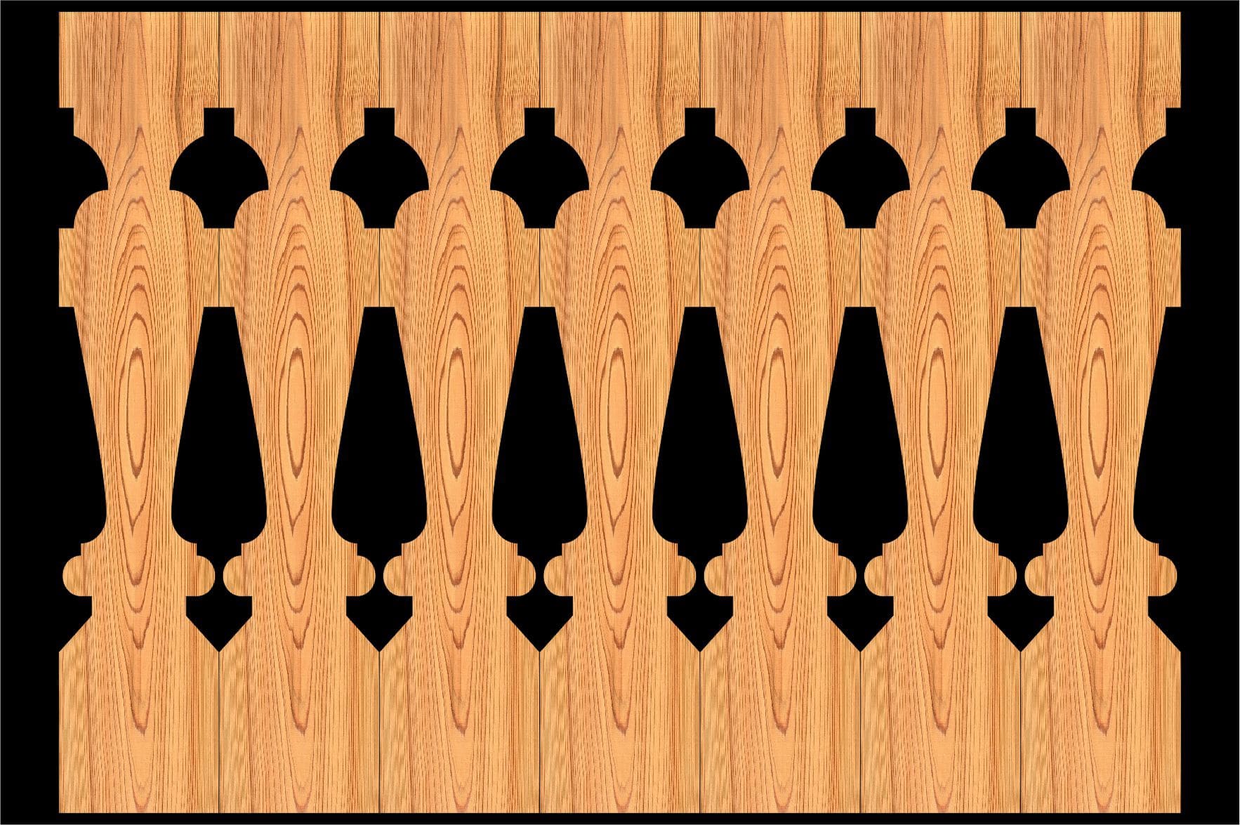 Decorative Baluster Railing 02 Pattern PDF File - Dezin Decorative Baluster Railing 02 Pattern PDF File