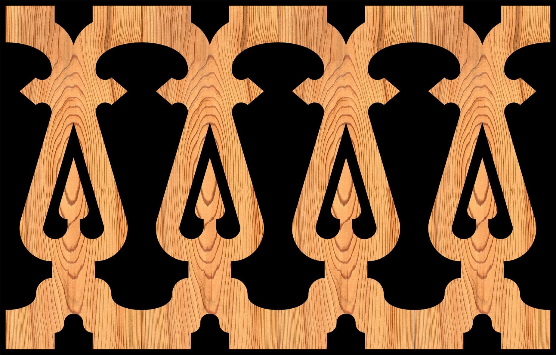 Decorative Baluster Railing 06 Pattern PDF File - Dezin Decorative Baluster Railing 06 Pattern PDF File