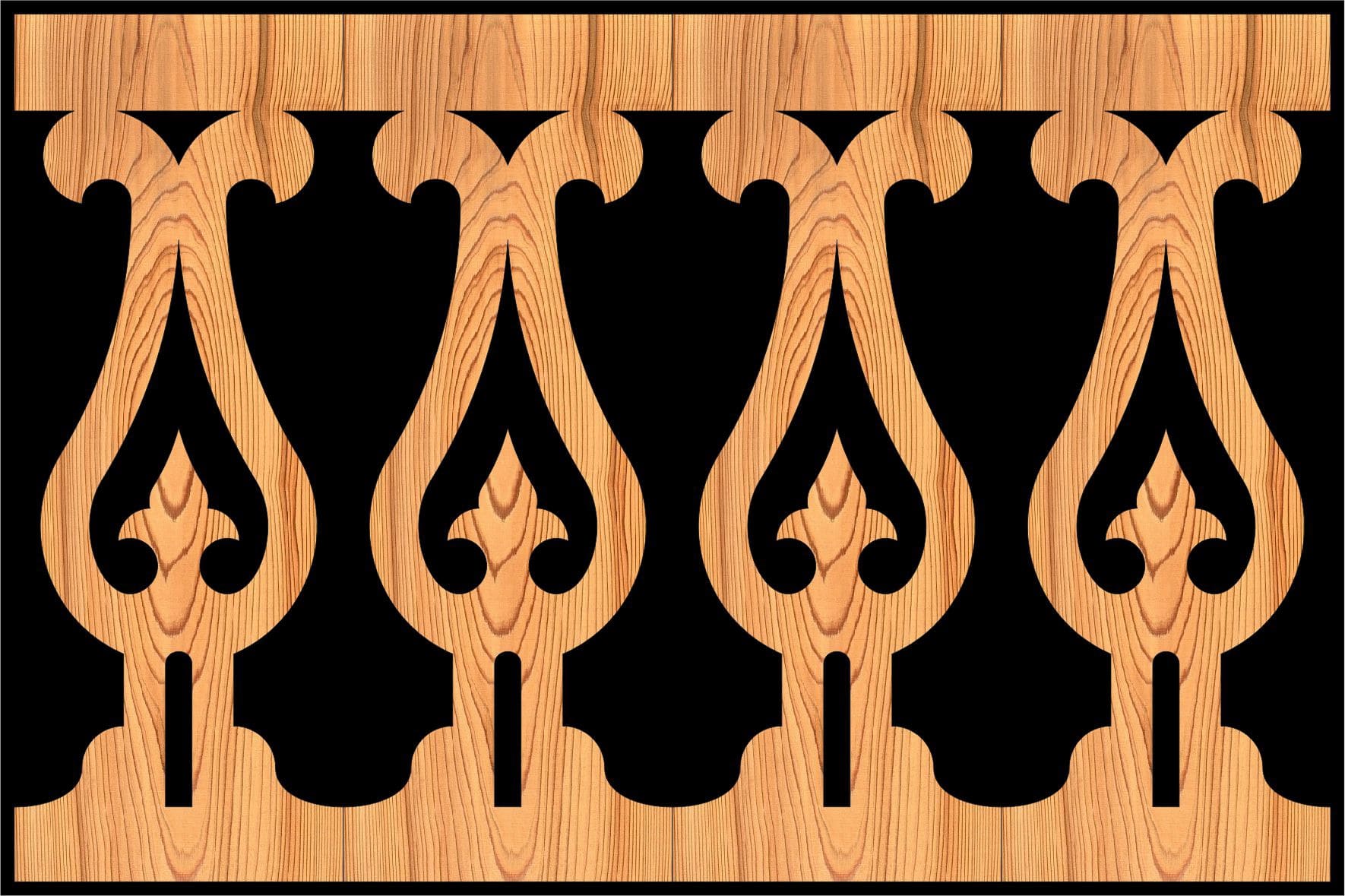 Decorative Baluster Railing 07 Pattern PDF File - Dezin Decorative Baluster Railing 07 Pattern PDF File