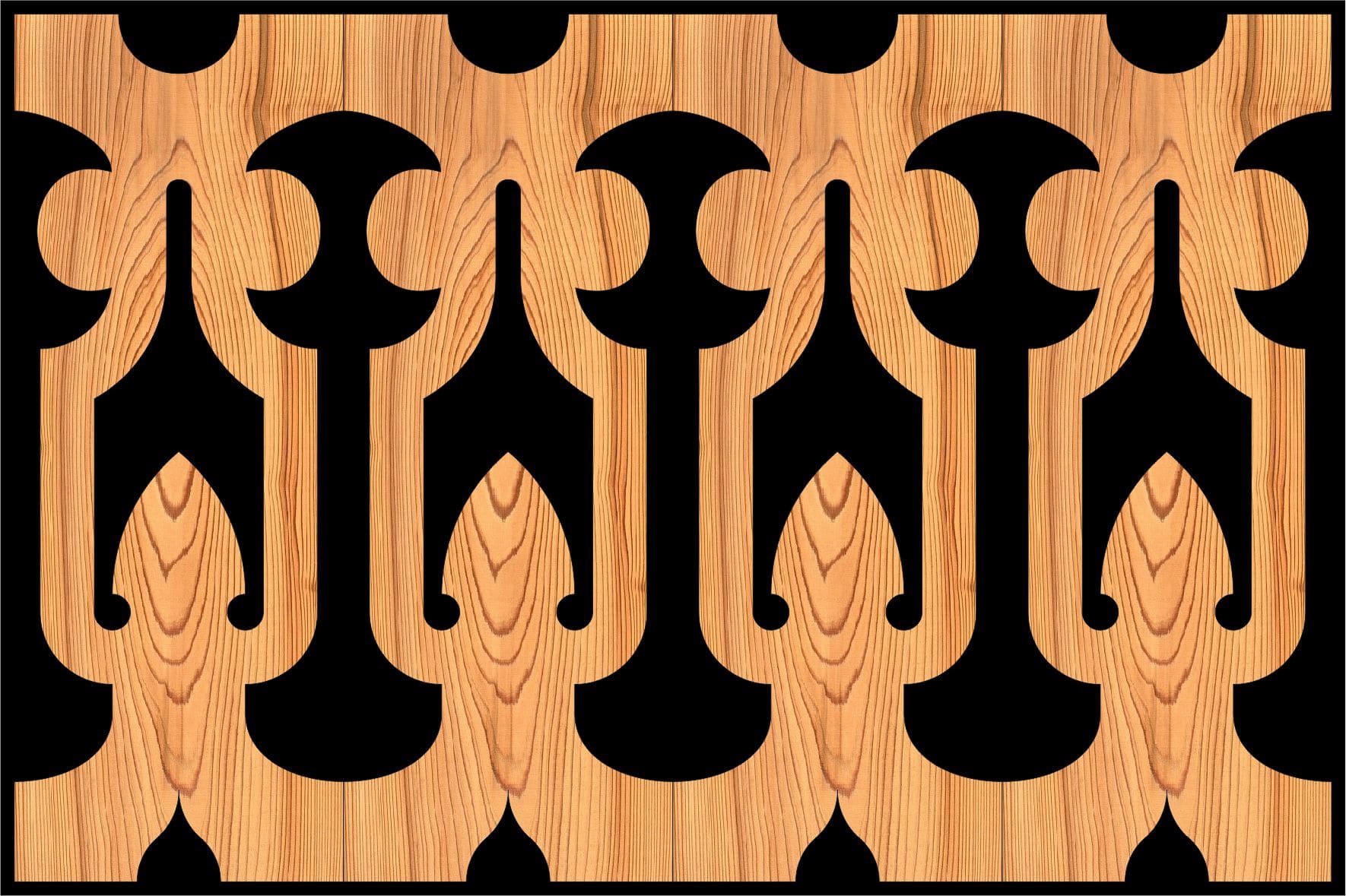 Decorative Baluster Railing 08 Pattern PDF File - Dezin Decorative Baluster Railing 08 Pattern PDF File