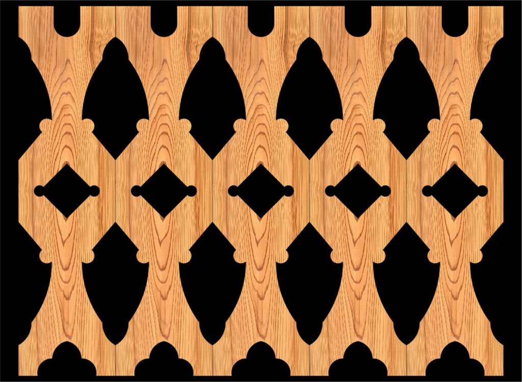 Decorative Baluster Railing 14 Pattern PDF File