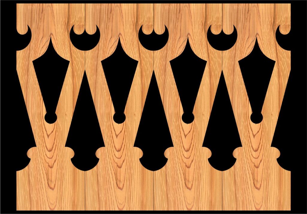 Decorative Baluster Railing 28 Pattern PDF File