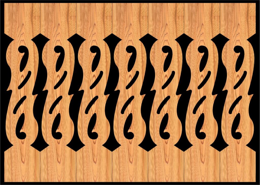 Decorative Baluster Railing 31 Pattern PDF File