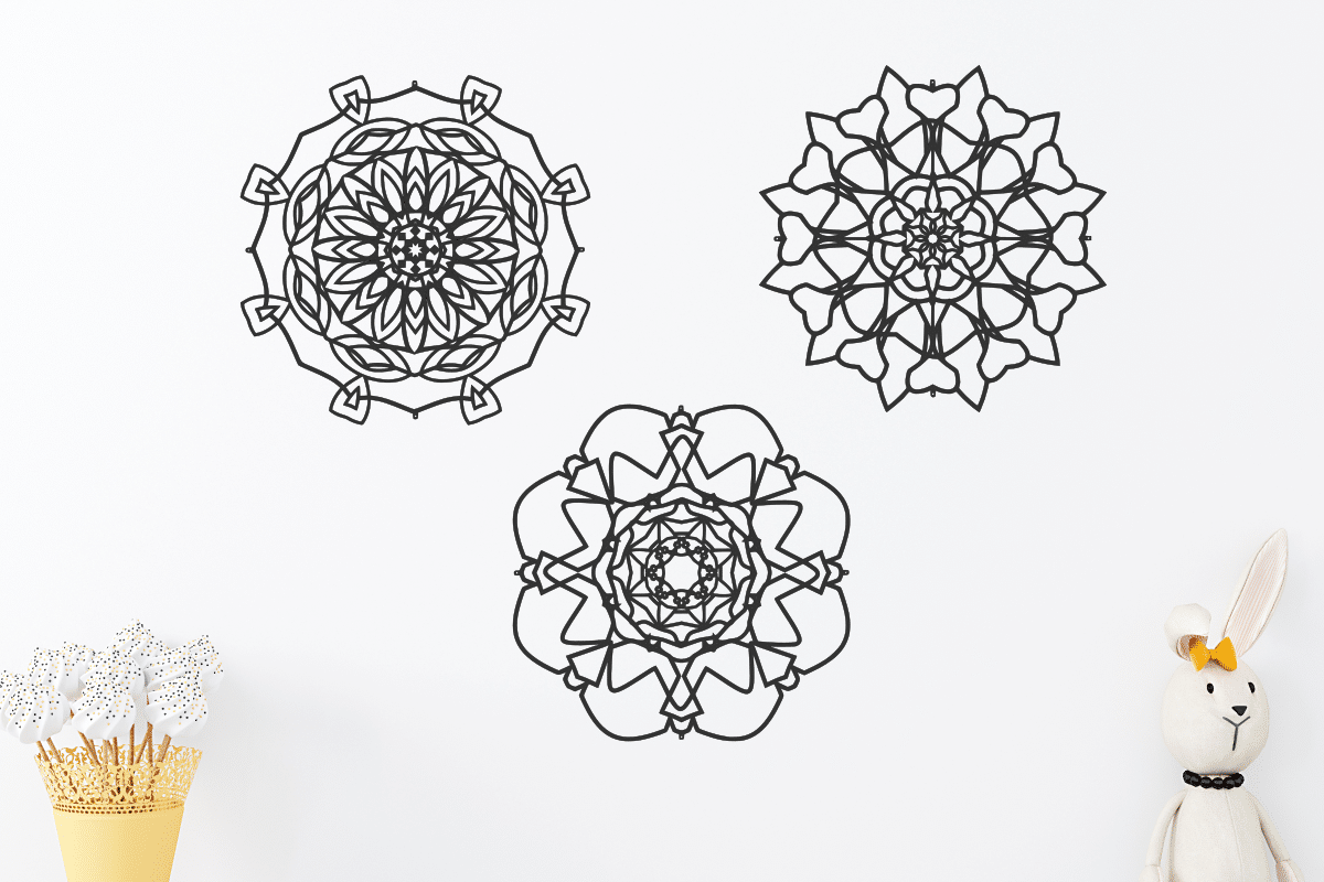 Mandala Kaleidoscope Metal Art - Garden Decor - Dezin Mandala Kaleidoscope Metal Art - Garden Decor