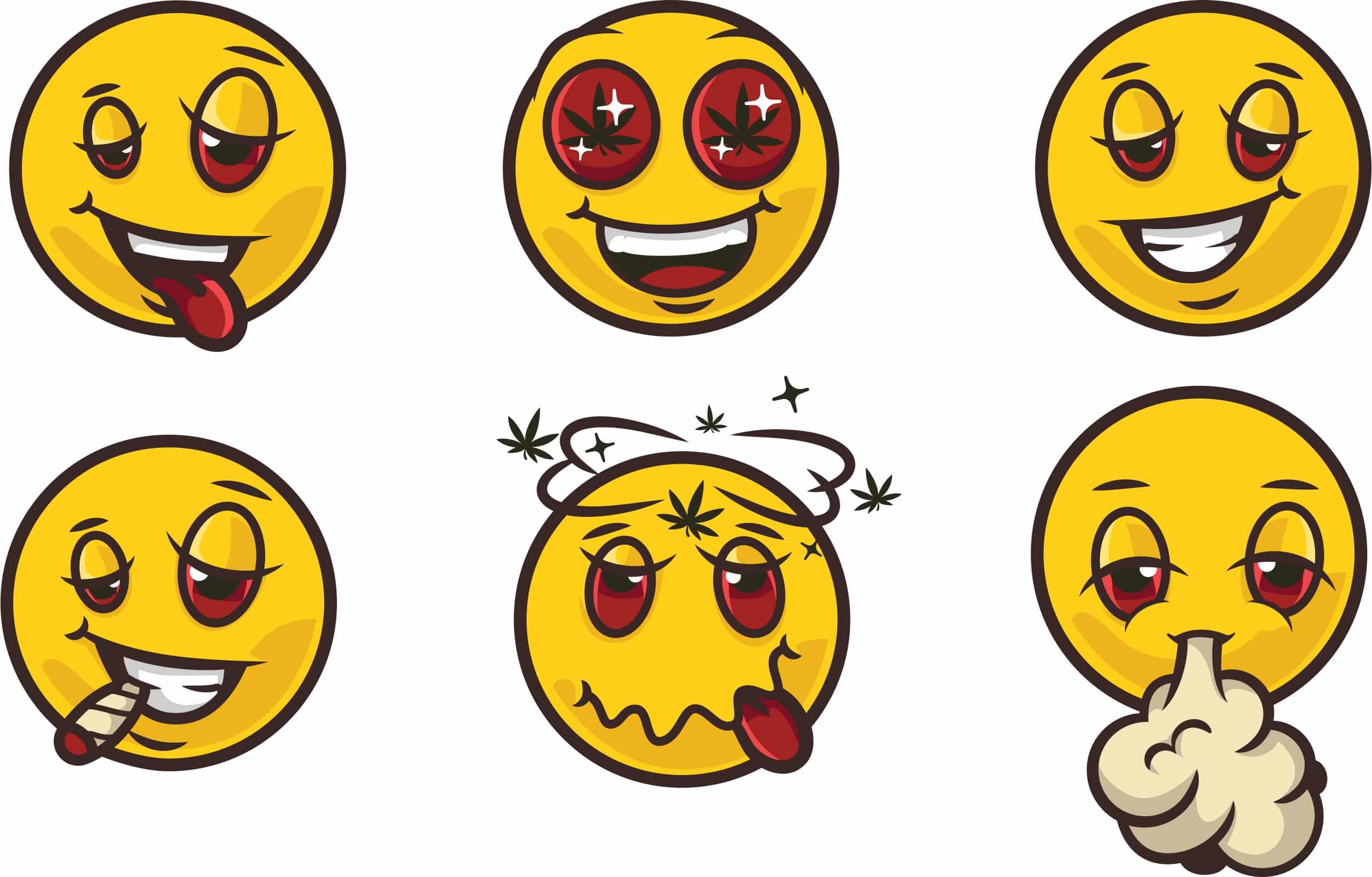 Stoned Smile Set Cdr Eps Svg Free Vector - Dezin