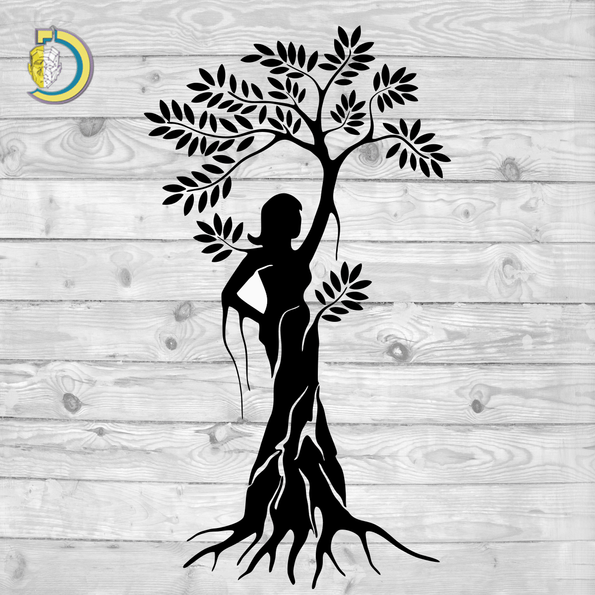 Beautiful Women Tree Wall Decor CDR Free Vector - Dezin Beautiful Women Tree Wall Decor CDR Free Vector