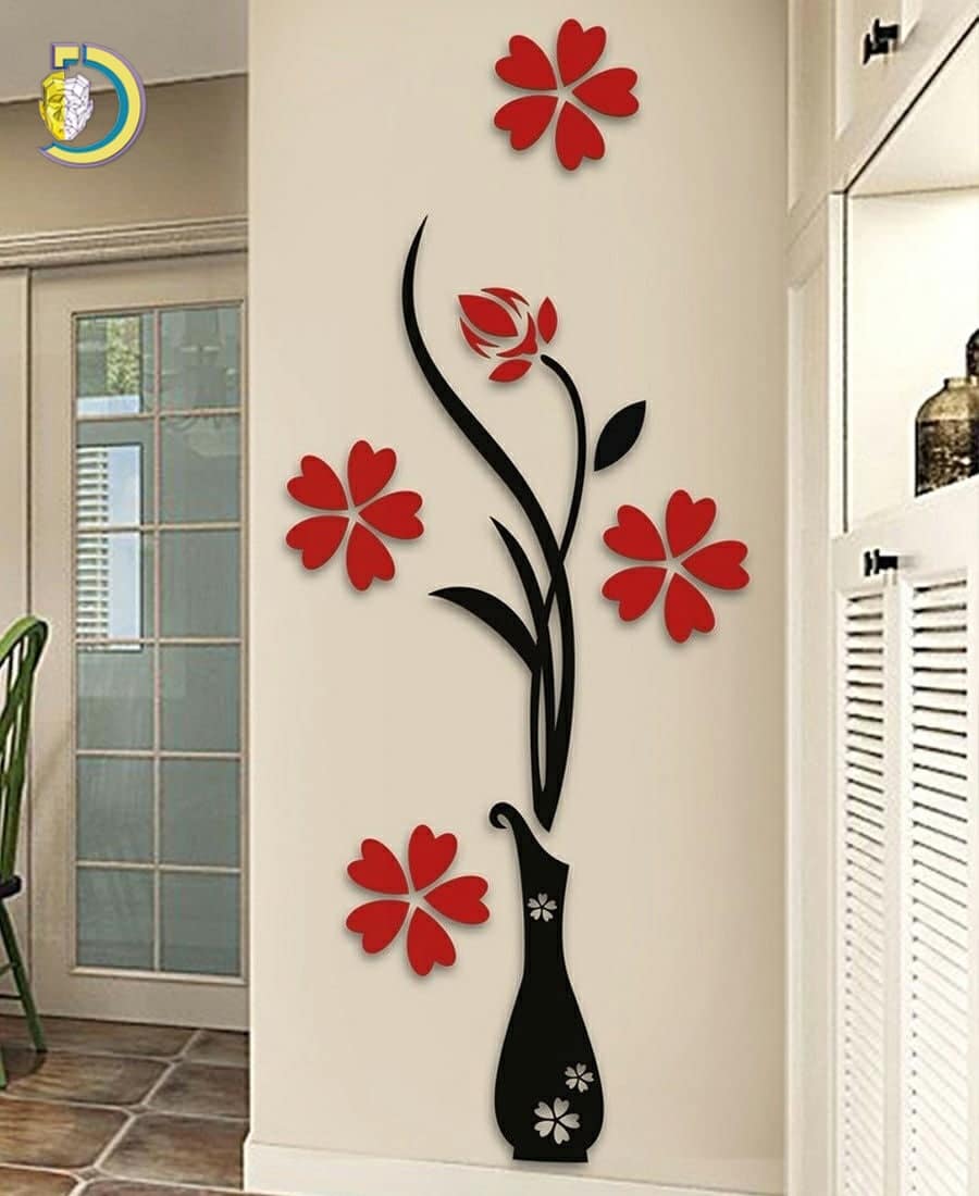 Laser Cut Flower Wall Art Free CDR Vector - Dezin