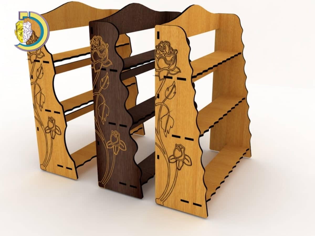 Laser Cut Plywood Shelf PDF Free Vector - Dezin Laser Cut Plywood Shelf PDF Free Vector