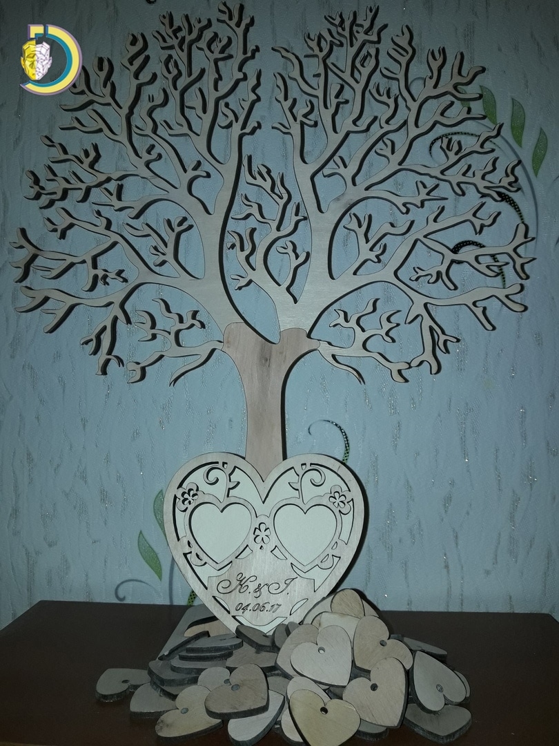 Laser Cut Wish Tree CDR Free Vector - Dezin Laser Cut Wish Tree CDR Free Vector
