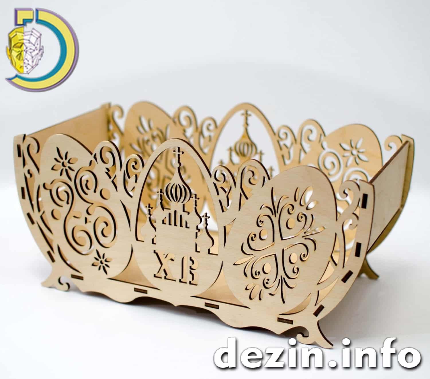 Laser Cut Decorative Easter Basket Easter Egg Bowl Free Vector cdr Download - Dezin