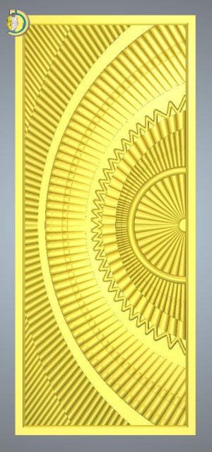 3D Door Design 010 Wood Carving Free RLF File For CNC Router