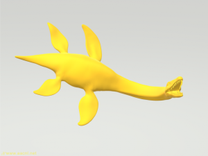 3d Plesiosaurus free download stl obj cnc & 3d print