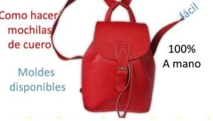 Backpack from studio Cueromania Leathercraft template pdf free Backpack from studio Cueromania Leathercraft template pdf free