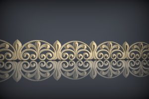 Baguettes, moldings 3D relief model STL FILE FREE 62 Baguettes, moldings 3D relief model STL FILE FREE 62