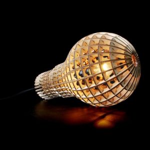 Bulb Lamp Laser Cut plan Free