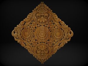 Decorative Floral Overlays, 3D STL Models for CNC Router, Relief Woodworking Decorative Floral Overlays, 3D STL Models for CNC Router, Relief Woodworking
