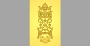 Decorative Pattern Design 3d Model for CNC Wood Carving 43