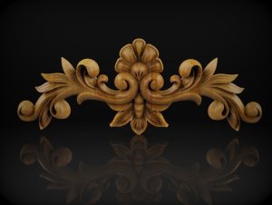 Decorative Wood Overlay for CNC Router STL file, Relief Woodworking, CNC Wood Carving Design Decorative Wood Overlay for CNC Router STL file, Relief Woodworking, CNC Wood Carving Design