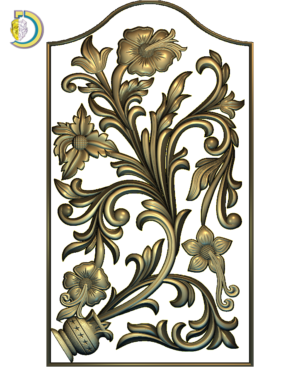 Door Top Design 07 Free RLF Model For CNC Router