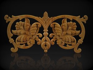 Flower Decorative Wood Overlays, Relief Woodworking, CNC Wood Carving Design, 3D STL for CNC Router Flower Decorative Wood Overlays, Relief Woodworking, CNC Wood Carving Design, 3D STL for CNC Router