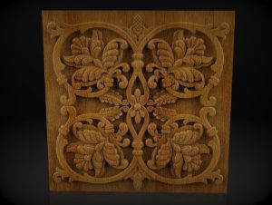 Flowers Decorative Wood Overlays, Relief Woodworking, CNC Wood Carving Design, 3D STL for CNC Router Flowers Decorative Wood Overlays, Relief Woodworking, CNC Wood Carving Design, 3D STL for CNC Router