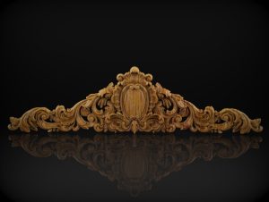Furniture Design STL Model for CNC Router, Headboards, Bed Back Design 3