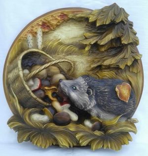 Hedgehog Souvenir Wooden, Wood Carving, Wooden Pattern, 3D STL for CNC Router, Decorative Overlays, Decorative Relief Woodworking, CNC Wood Carving Design Hedgehog Souvenir Wooden, Wood Carving, Wooden Pattern, 3D STL for CNC Router, Decorative Overlays, Decorative Relief Woodworking, CNC Wood Carving Design