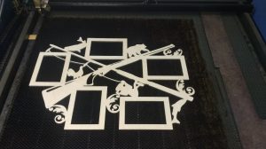 Laser Cut Fisherman Frame Hunting Photo Frame 6mm Free Vector