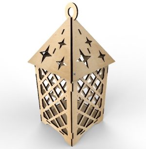Laser Cut Hanging Lamp Free Vector