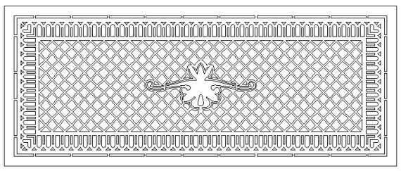 Layout For Laser Cutting Of Panels Grilles Panel Facades CDR Format