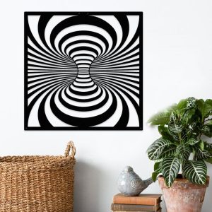 Metal Illusion Wall Art, Metal Boho Wall Decor, Metal Wall Art