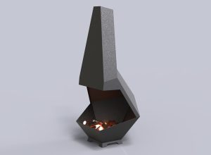 Metal fireplace Drawing
