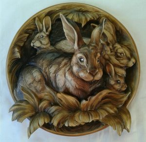 Rabbit Souvenir Wooden, Wood Carving, Wooden Pattern, 3D STL for CNC Router, Decorative Overlays, Decorative Relief Woodworking, CNC Wood Carving Design Rabbit Souvenir Wooden, Wood Carving, Wooden Pattern, 3D STL for CNC Router, Decorative Overlays, Decorative Relief Woodworking, CNC Wood Carving Design