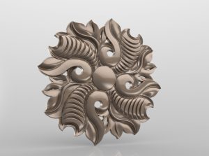 Socket 3D relief model STL FILE FREE 25
