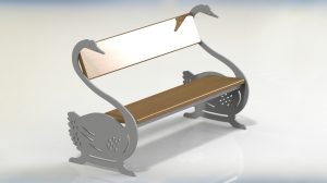 Swan bench SLDPRT Format Swan bench SLDPRT Format