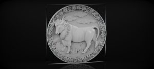 Taurus, Zodiac signs, Wood carving, Zodiac signs stl, 3D STL for CNC Router Taurus, Zodiac signs, Wood carving, Zodiac signs stl, 3D STL for CNC Router