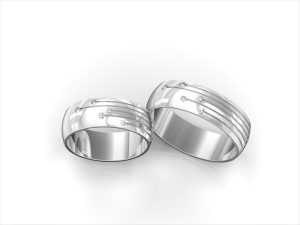 Wedding Ring, Jewellery 3D Model, Women's Ring model stl file for 3D printing 51