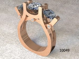 Women's Ring model stl file for 3D printing 56
